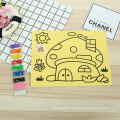 Oversize (20.5x27.5cm) Colorful children sand painting card Sand painting